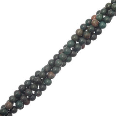 4mm Bloodstone African (Natural) Beads 15-16" Strand