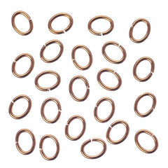 4x5mm Oval Copper Jump Rings 100/pk