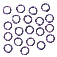 4.5mm Purple Jump Rings 100 Grams