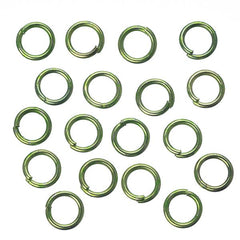 4.5mm Lime Green Jump Rings 100 Grams