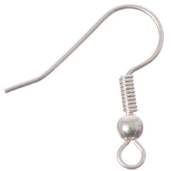Silver Fish Hook Earrings 100/pk