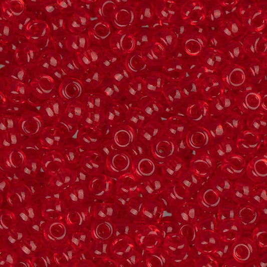 11/0 Miyuki Seed Beads #0140 Transparent Red Orange 22g