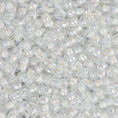 11/0 Miyuki Seed Beads #0284 White Lined AB 22g