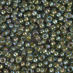 11/0 Miyuki Seed Beads #0361 Olivine Chartreuse AB Lined 22g