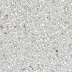 11/0 Miyuki Seed Beads #0528 White Pearl Ceylon 22g