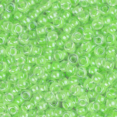 11/0 Miyuki Seed Beads #1120 Luminous Neon Lime Green 22g
