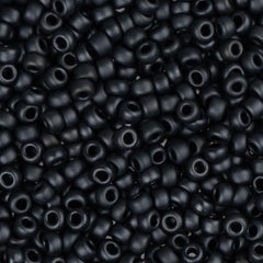 11/0 Miyuki Seed Beads #2010 Charcoal Matte Metallic 22g