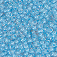 11/0 Miyuki Seed Beads #4300 Luminous Neon C/L Light Blue 22g