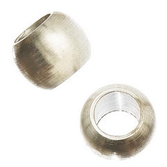Nickel Barrel 8mm Plain Metal Bead 50/pk