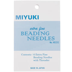 Miyuki Beading Needles Extra Fine 6/pk with Threader