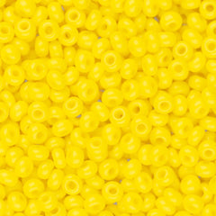 11/0 Czech Seed Beads #34916B Opaque Lemon Yellow 250g