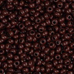 11/0 Czech Seed Beads #34926B Opaque Dark Brown 250g