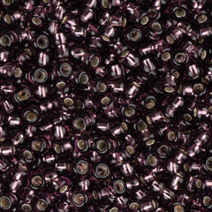 11/0 Czech Seed Beads #34975B Silver Lined Purple 250g
