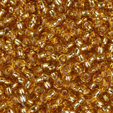 11/0 Czech Seed Beads #34976B Silver Lined Gold 250g