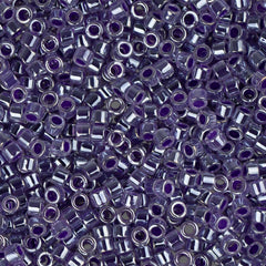 11/0 Delica Bead #0250 Crystal Violet Ceylon Lined 5.2g