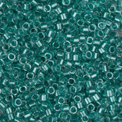 11/0 Delica Bead #0904 Aqua Green Sparkle Crystal Lined 5.2g