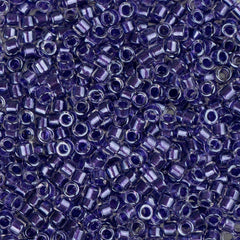 11/0 Delica Bead #0906 Purple Sparkle Crystal Lined 5.2g