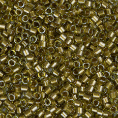 11/0 Delica Bead #0908 Light Beige Yellow Sparkle Chartreuse Lined 5.2g
