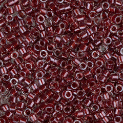 11/0 Delica Bead #0924 Cranberry Red Sparkle Crystal Lined 5.2g