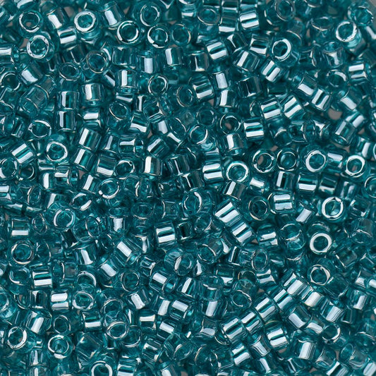 11/0 Delica Bead #1228 Teal Caribbean Transparent Luster 5.2g