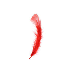 Marabou Feathers Bulk Red 20g
