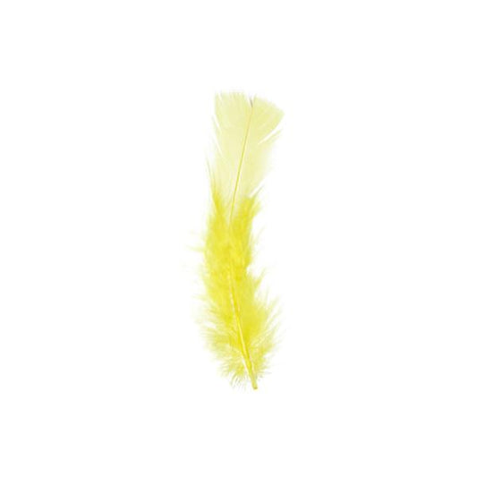 Marabou Feathers 5-7" Yellow 20g