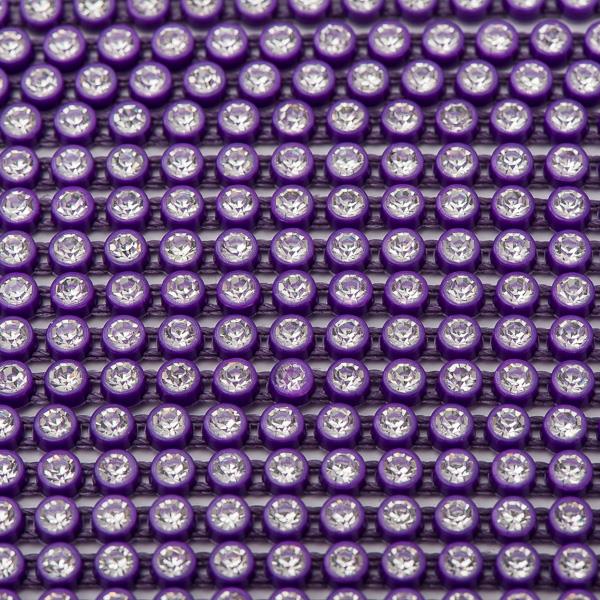 Plastic 2.4mm Purple Rhinestone Banding 10yd/pk