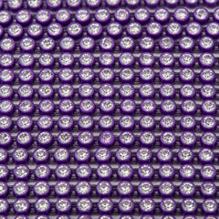 Plastic 2.4mm Purple Rhinestone Banding 10yd/pk