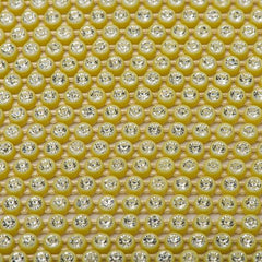 Plastic 2.4mm Yellow Rhinestone Banding by the Yard