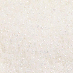 10/0 Czech Seed Beads Opaque Pearl White Iris 500g