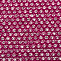 Plastic 2.4mm Fuchsia Rhinestone Banding 10yd/pk