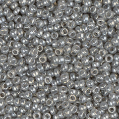 15/0 Miyuki Seed Beads #0526 Silver Grey Ceylon 22g