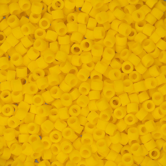 11/0 Delica Bead #1582 Yellow Canary Opaque Matte 5.2g
