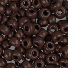 6/0 Miyuki Seed Beads #0409 Opaque Chocolate Brown 22g