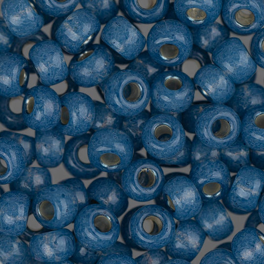 6/0 Miyuki Seed Beads #0648 S/L Denim Blue Opal Alabaster 22g