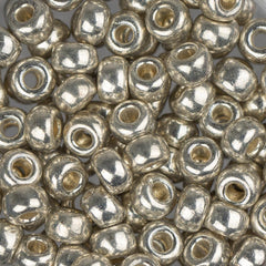6/0 Miyuki Seed Beads #1051 Galvanized Silver 22g