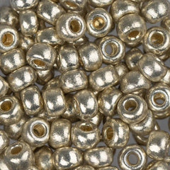 6/0 Miyuki Seed Beads #4201 Duracoat Galvanized Silver 22g