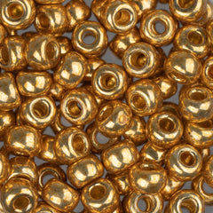 6/0 Miyuki Seed Beads #4202 Duracoat Galvanized Gold 22g
