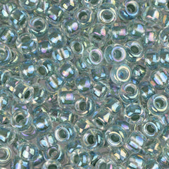 8/0 Miyuki Seed Beads #0263 Seagreen Lined Crystal AB 22g