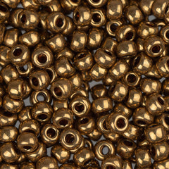 8/0 Miyuki Seed Beads #0457L Metallic Light Bronze 22g