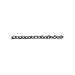 Chain Rolo 2x2.5mm Links Hematite 1m