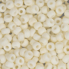 8/0 Miyuki Seed Beads #2021 Opaque Cream Matte 22g