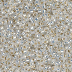15/0 Miyuki Seed Beads #0551 White Opal Silver Lined 22g