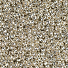 15/0 Miyuki Seed Beads #1051 Galvanized Silver 22g