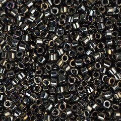 11/0 Delica Bead #0026 Metallic Black Luster 5.2g