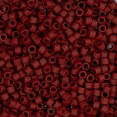 11/0 Delica Bead #0378 Dark Red Maroon Metallic Matte Luster 5.2g