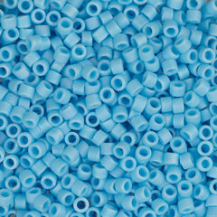 11/0 Delica Bead #0879 Turquoise Blue AB Matte 5.2g