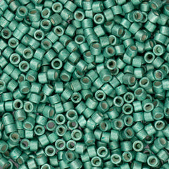 11/0 Delica Bead #1182 Dark Green Mint Galvanized Semi-Matte 5.2g