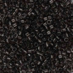 11/0 Delica Bead #1319 Dark Grey Charcoal Transparent 5.2g