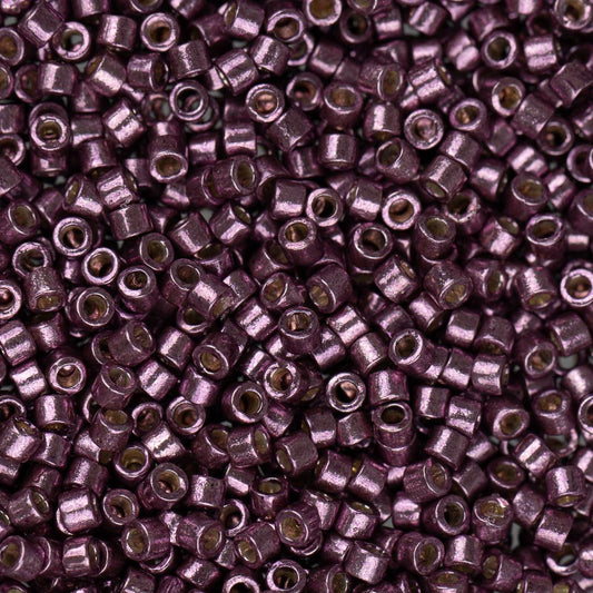11/0 Delica Bead #1850 Duracoat Galvanized Egg Plant 5.2g